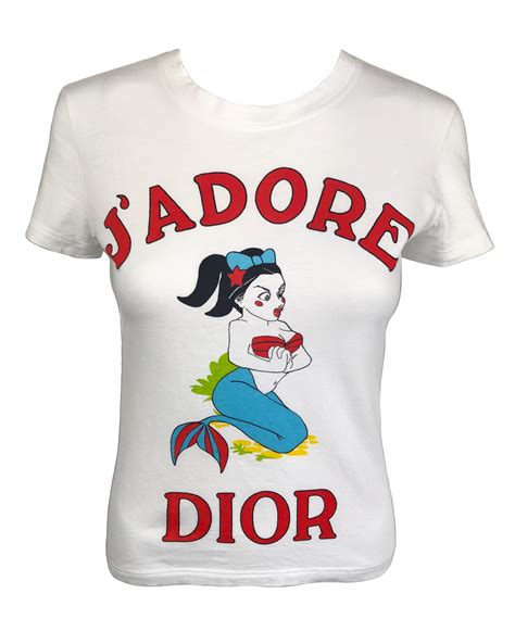 Christian Dior Vintage J'ADORE Logo Mermaid T